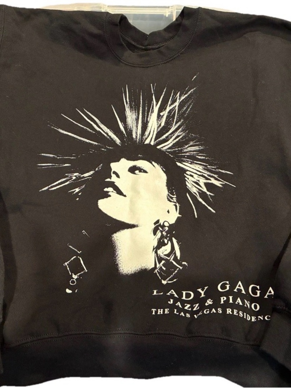 Lady Gaga Jazz & Piano Las Vegas Residency 2022 Black Sweatshirt M medium